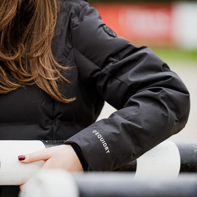 EQUIDRY Thora Womens Waterproof Long Puffer Jacket - Black-7