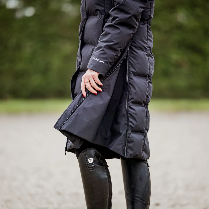 EQUIDRY Thora Womens Waterproof Long Puffer Jacket - Black-5