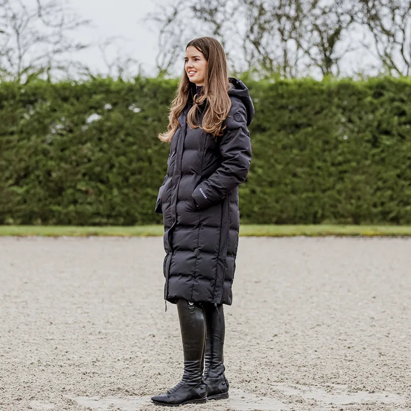EQUIDRY Thora Womens Waterproof Long Puffer Jacket - Black-1