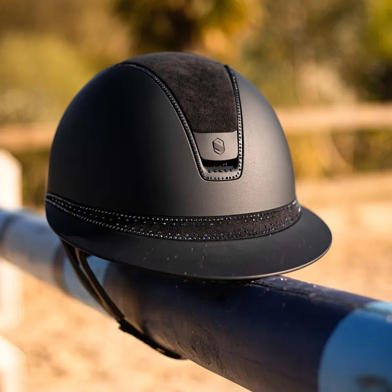 Samshield Miss Shield 2.0 Tiara 300 Crystal Riding Hat - Black-3