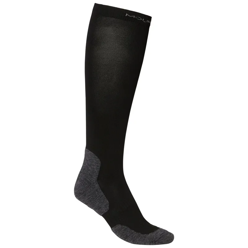 Moutain Horse Toe Warmer Tall Winter Riding Socks - Black