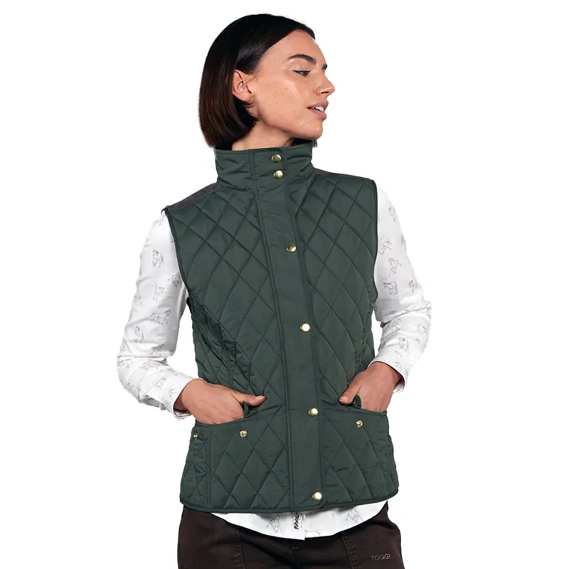 Toggi Storford Ladies Quilted Gilet - Dark Khaki