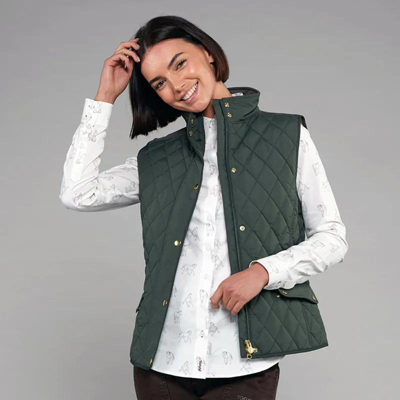Toggi Storford Ladies Quilted Gilet - Dark Khaki-4