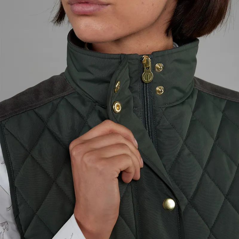 Toggi Storford Ladies Quilted Gilet - Dark Khaki-5