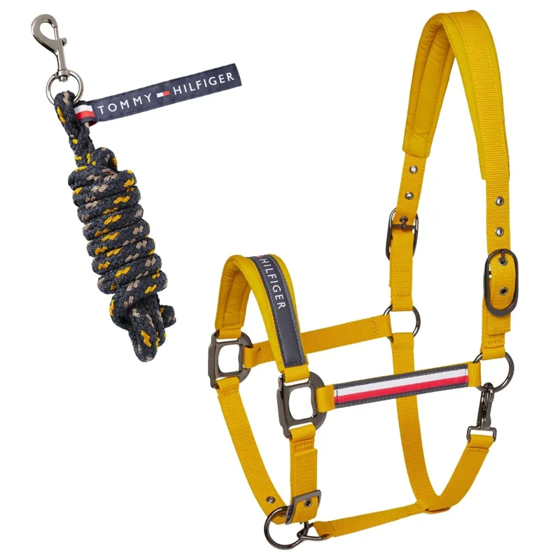Tommy Hilfiger Yale Headcollar and Lead Rope Set - Mustard Pre-Order