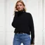 Holland Cooper Tori Roll Neck Knit Ladies Jumper - Black