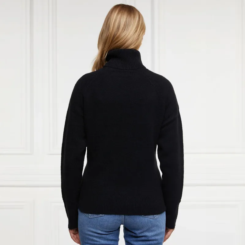 Holland Cooper Tori Roll Neck Knit Ladies Jumper - Black-5