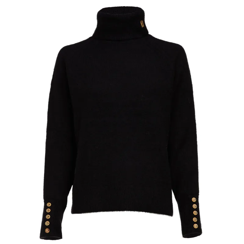 Holland Cooper Tori Roll Neck Knit Ladies Jumper - Black-6