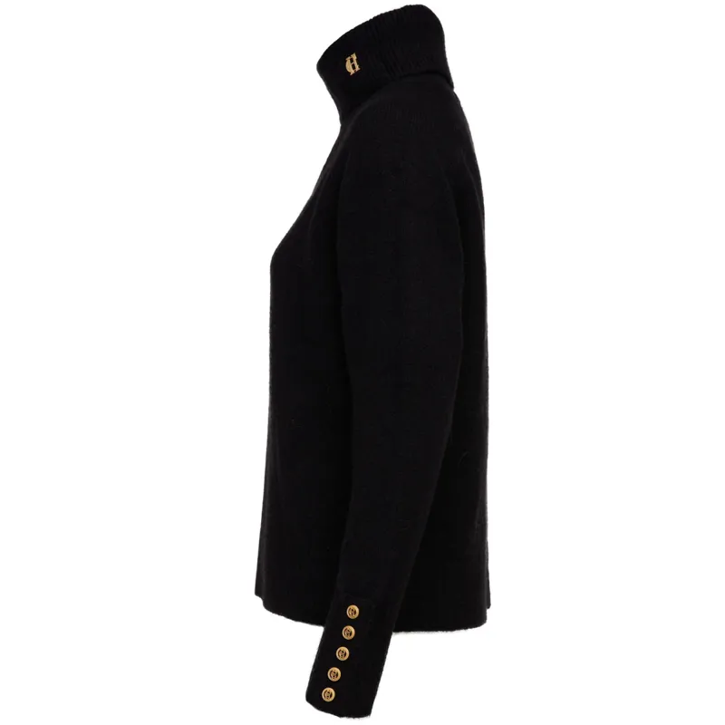 Holland Cooper Tori Roll Neck Knit Ladies Jumper - Black-7