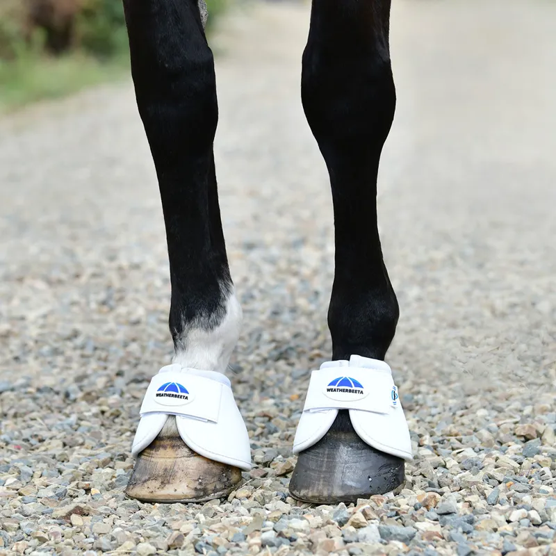 Weatherbeeta Tough-Tec Anatomical Overreach Boots - White-2