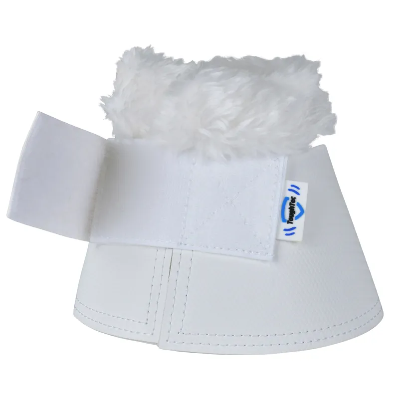 Weatherbeeta Tough-Tec Fleece Trim Overreach Boots - White-5