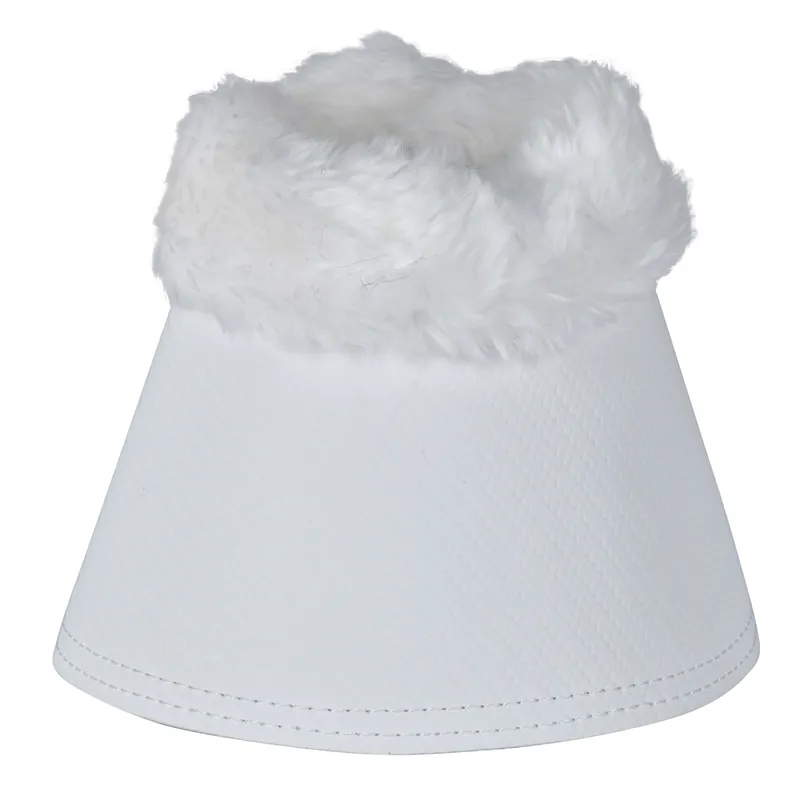 Weatherbeeta Tough-Tec Fleece Trim Overreach Boots - White-3