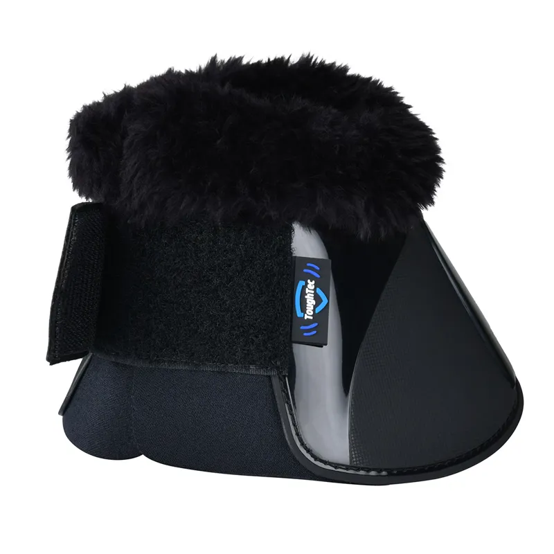 Weatherbeeta Tough-Tec Impact Fleece Trim Overreach Boots - Black-6