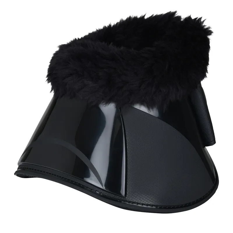 Weatherbeeta Tough-Tec Impact Fleece Trim Overreach Boots - Black-5