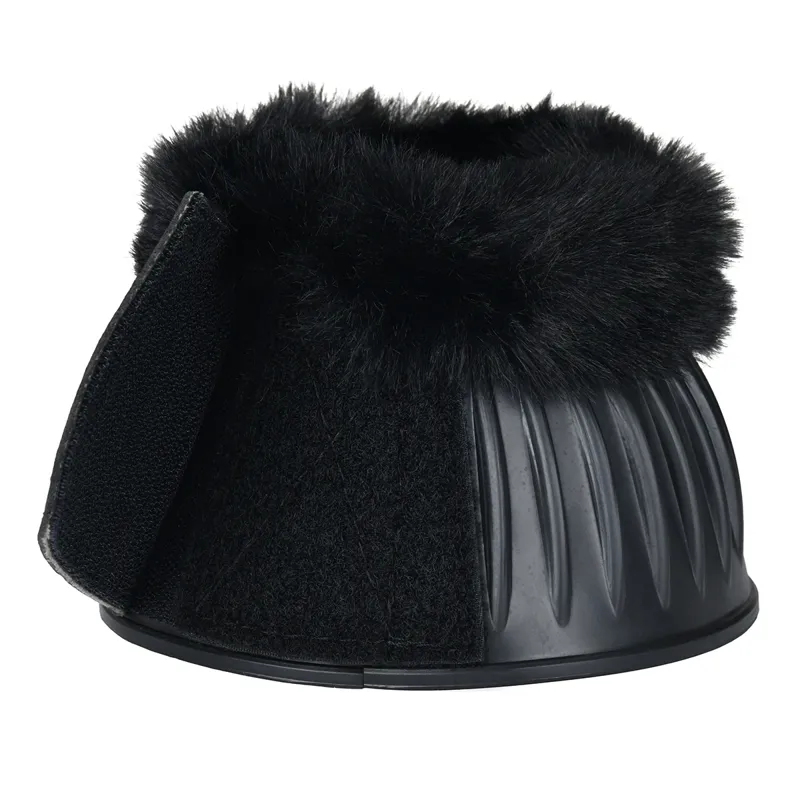 Weatherbeeta Tough-Tec Prime Fleece Overreach Boots - Black/Black-1