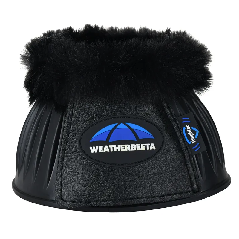 Weatherbeeta Tough-Tec Prime Fleece Overreach Boots - Black/Black-3