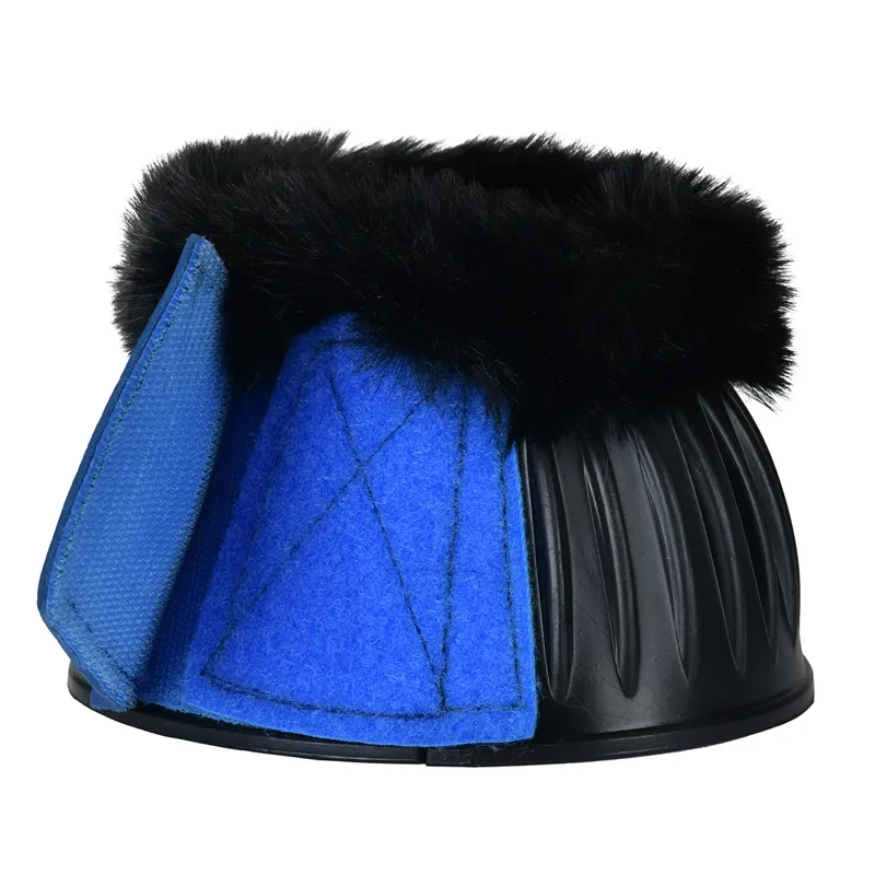 Weatherbeeta Tough-Tec Prime Fleece Overreach Boots - Black/Cobalt-5