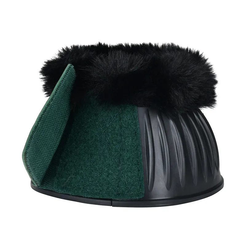 Weatherbeeta Tough-Tec Prime Fleece Overreach Boots - Black/Green-1