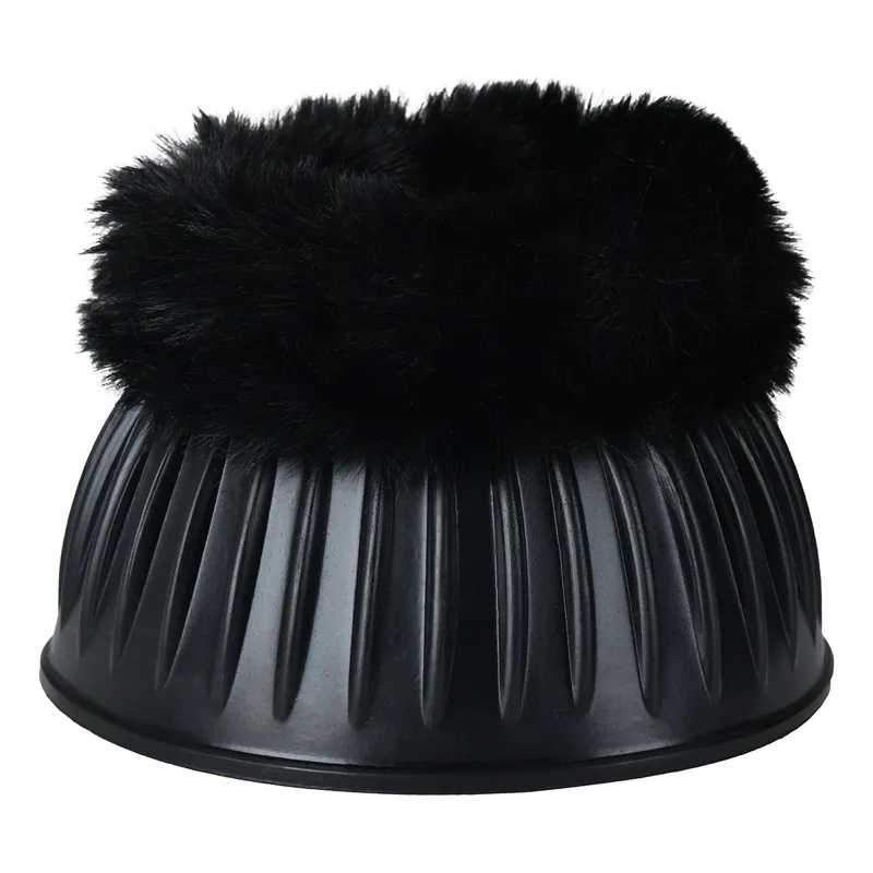 Weatherbeeta Tough-Tec Prime Fleece Overreach Boots - Black/Grey-3