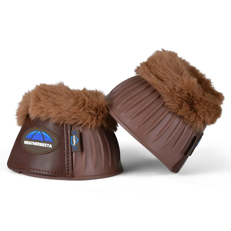 WeatherBeeta Tough-Tec Prime Fleece Trim Overreach Boots - Brown-1