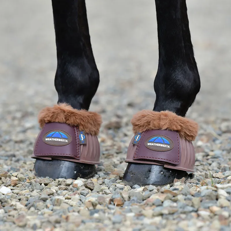 WeatherBeeta Tough-Tec Prime Fleece Trim Overreach Boots - Brown-2