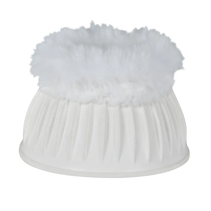 Weatherbeeta Tough-Tec Prime Fleece Overreach Boots - White/White-4