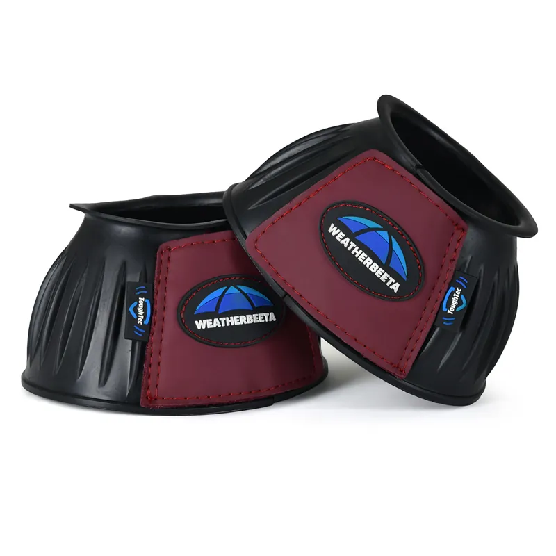 Weatherbeeta Tough-Tec Prime Overreach Boots - Black/Burgundy