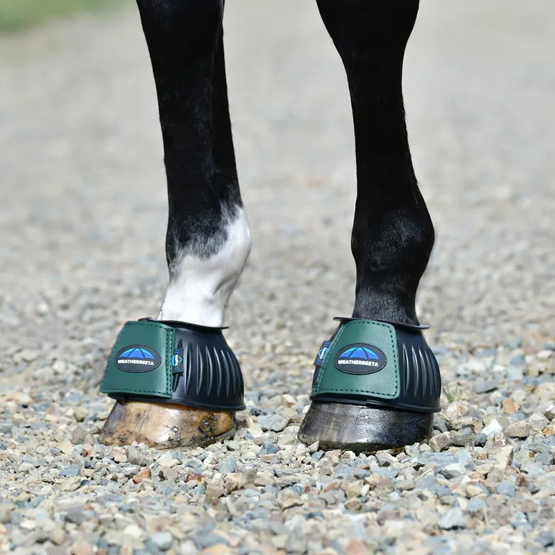 Weatherbeeta Tough-Tec Prime Overreach Boots - Black/Forest Green-2