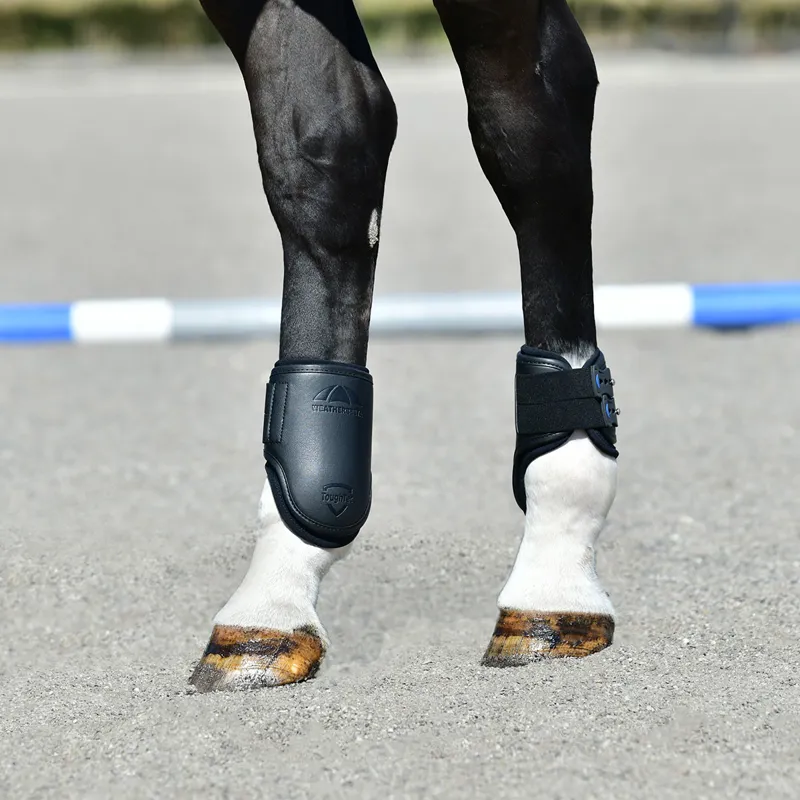 WeatherBeeta Tough-Tec Pro Open Hind Fetlock Boots - Black-2