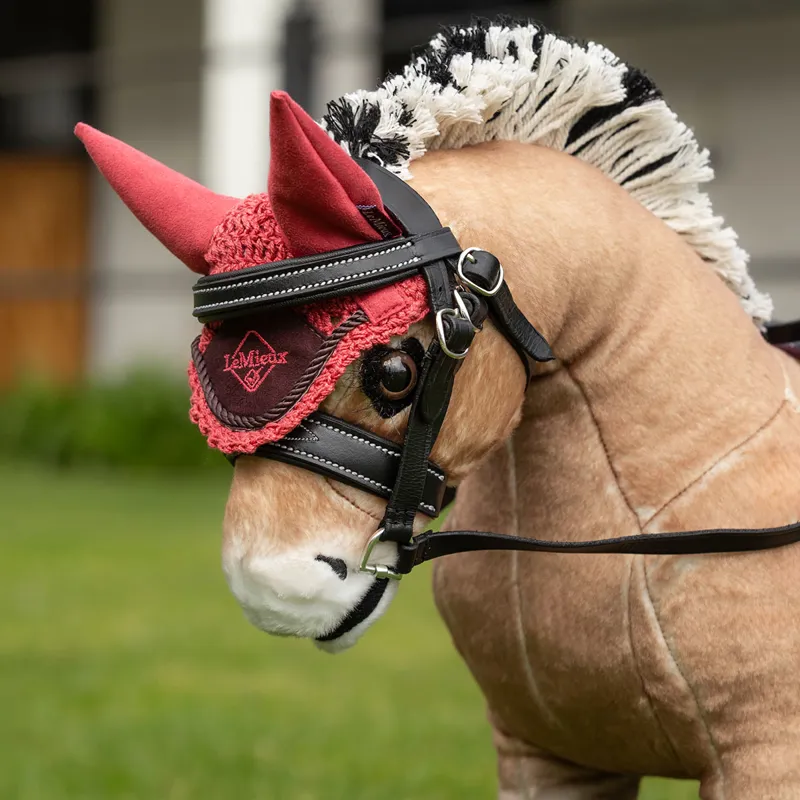 LeMieux Mini Toy Pony Fly Hood - Cranberry-1