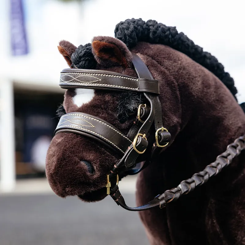 LeMieux Mini Toy Pony Hunter Bridle - Brown-2