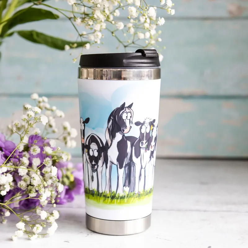 Emily Cole Travel Mug - Cow Pony-3