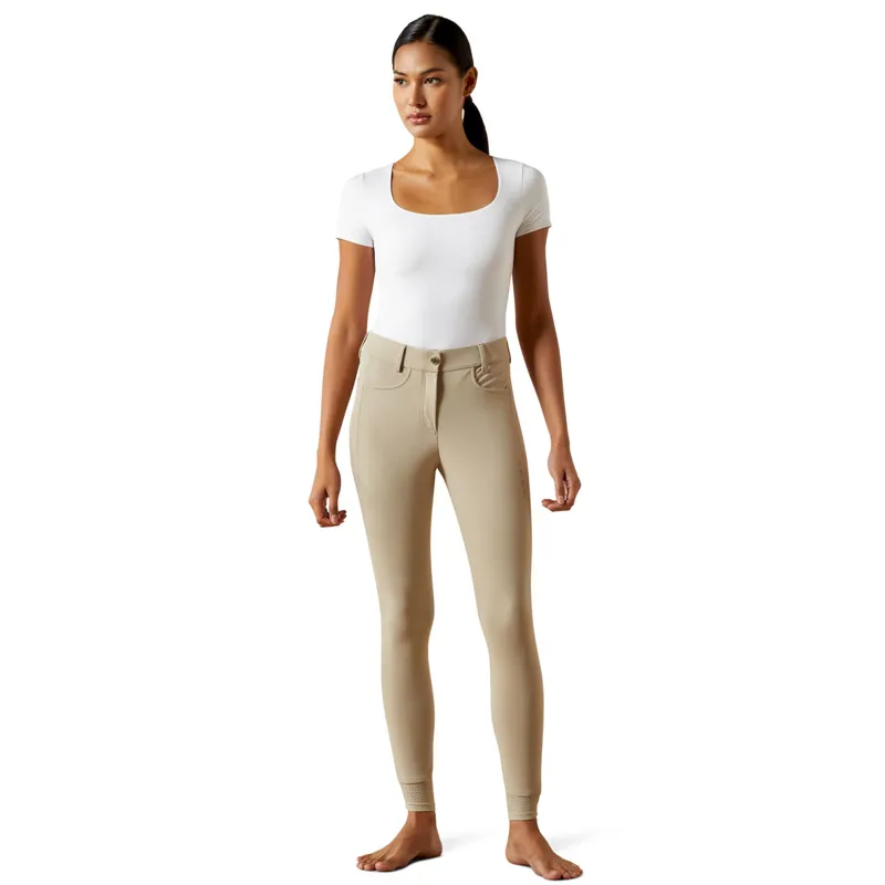 Ariat Tri Factor NT Full Seat High Waist Ladies Breeches - Olympian Tan-5