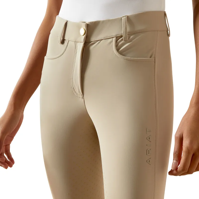 Ariat Tri Factor NT Full Seat High Waist Ladies Breeches - Olympian Tan-3