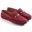 Fairfax and Favor Trinity Driver Shoes - Stockist Exclusive Cherry Suede