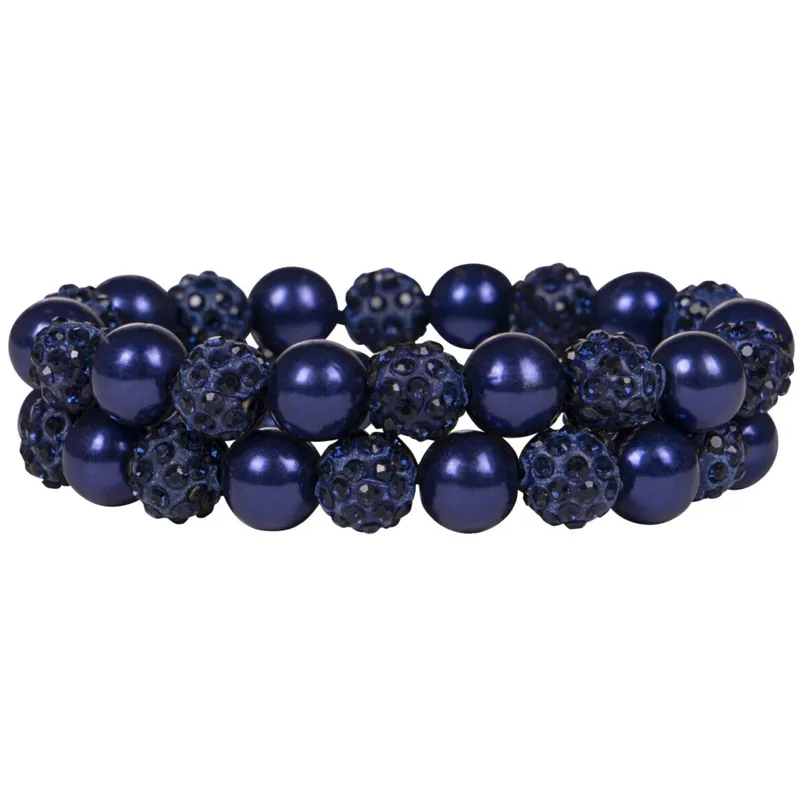 QHP Twinkle Hair Scrunchie - Navy