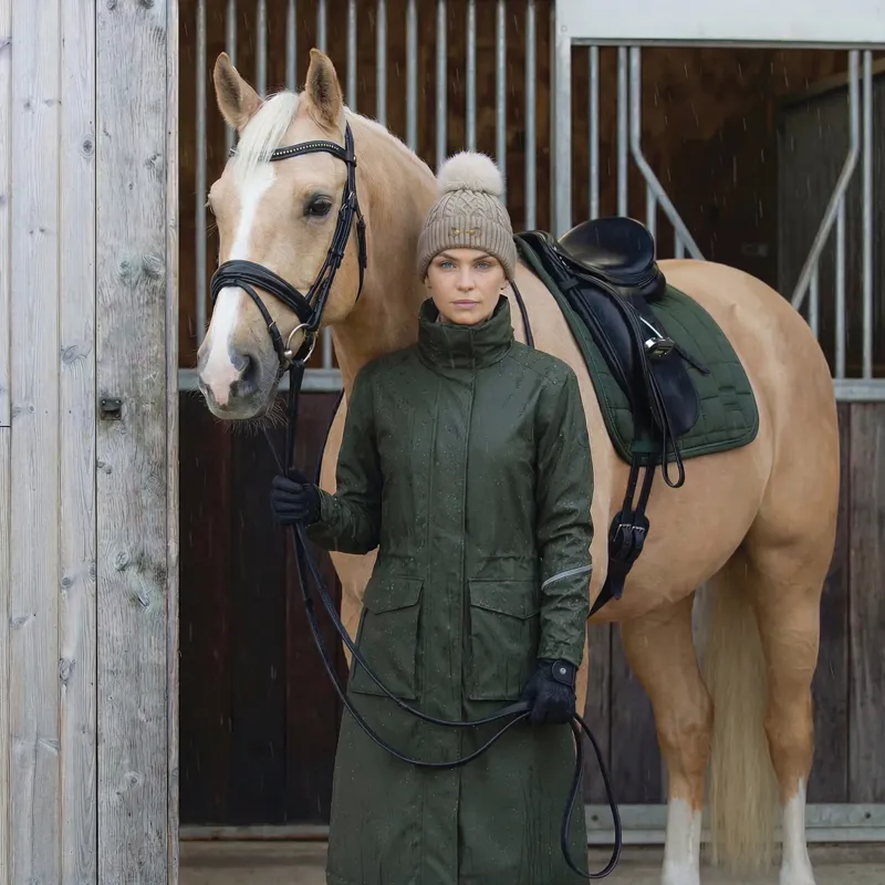 Equetech Reknit Waterproof Knit Hat - Taupe-1