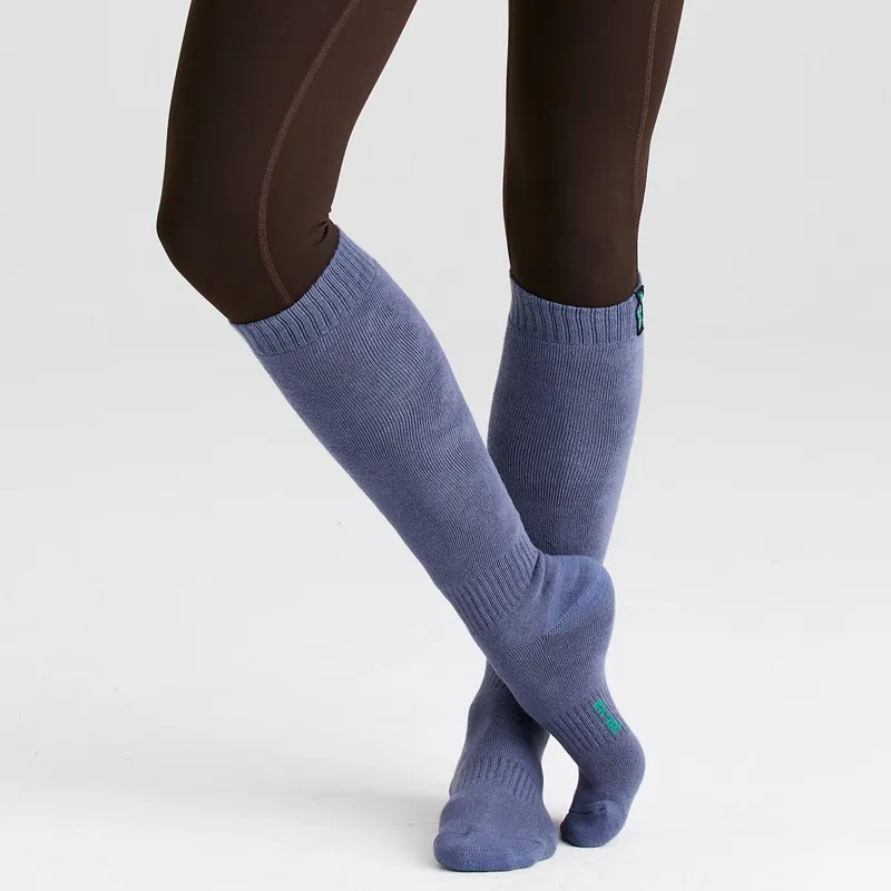Ridgeline Cotton Work Full Length Socks 3 Pack - Navy Multi-1