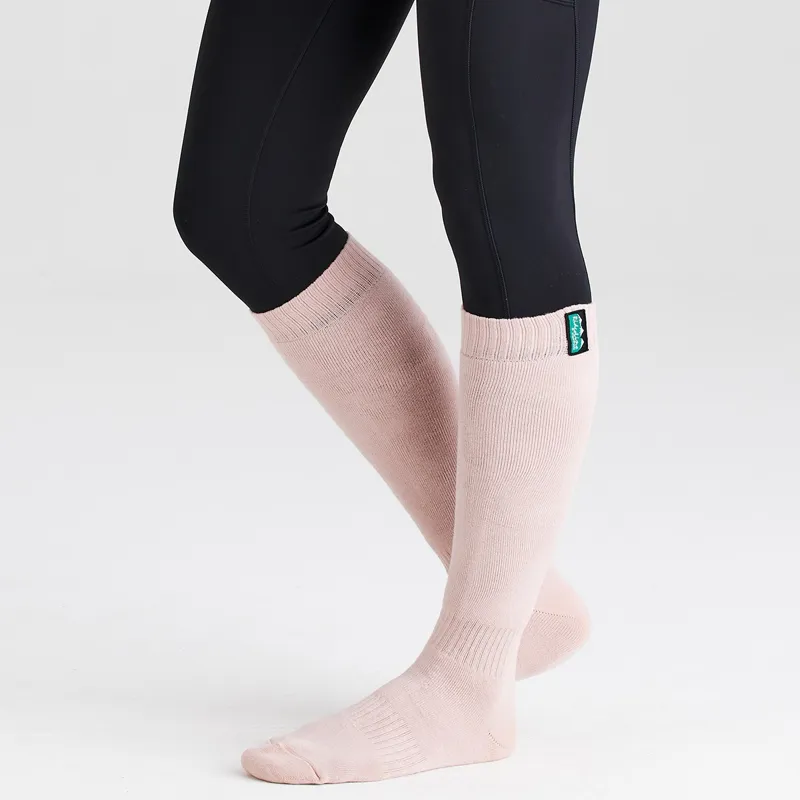 Ridgeline Cotton Work Full Length Socks 3 Pack - Oxblood Multi-6