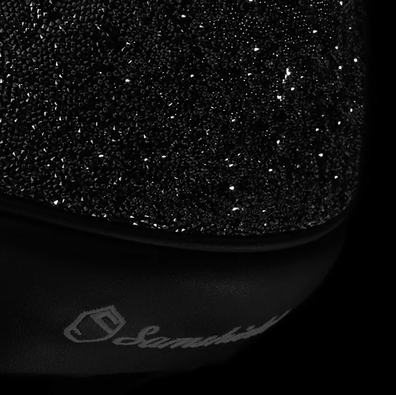 Samshield Miss Shield Ultra Fine Rock 5 Crystal Hat - Black/Black-2