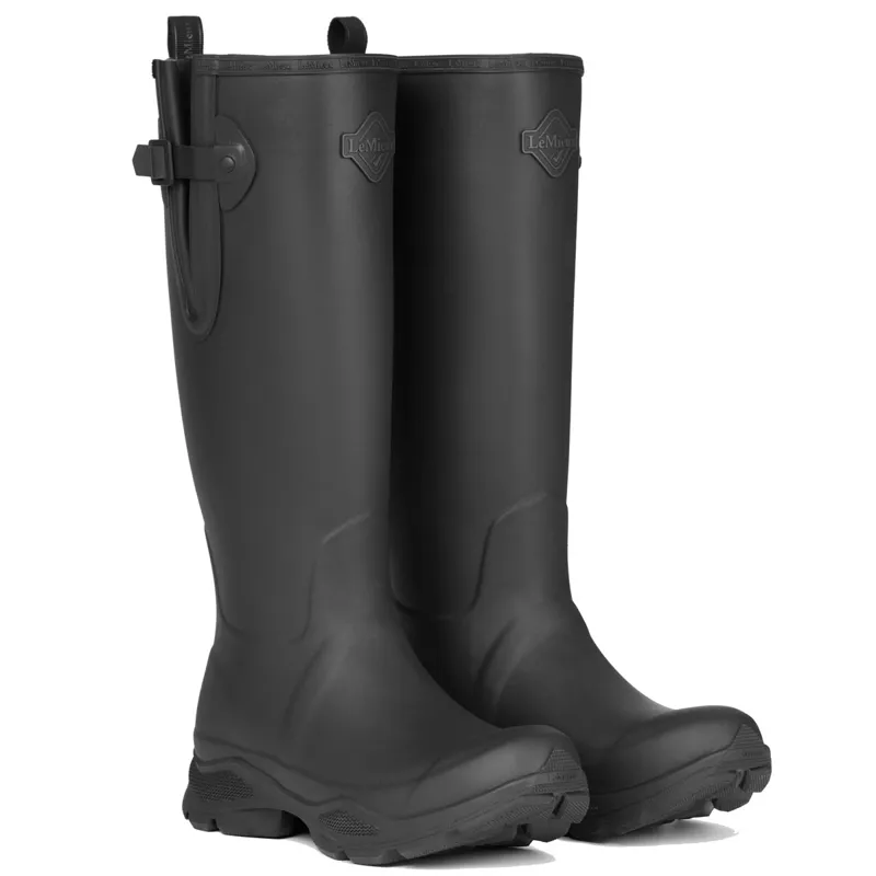 LeMieux Ultra Stride Womens Neoprene Lined Wellies - Black