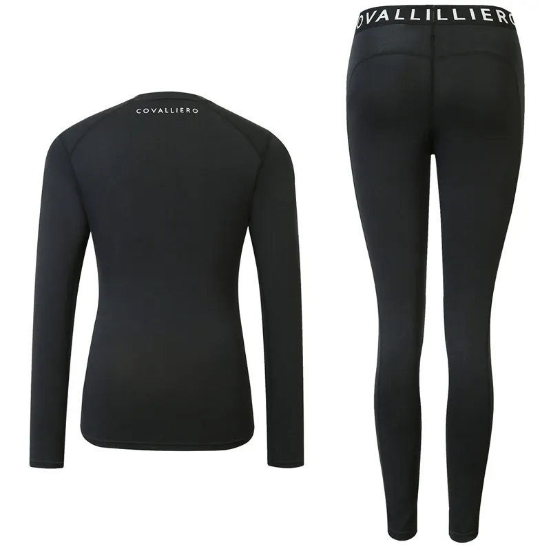 Covalliero Womens Functional Thermal Underwear Set - Black-1