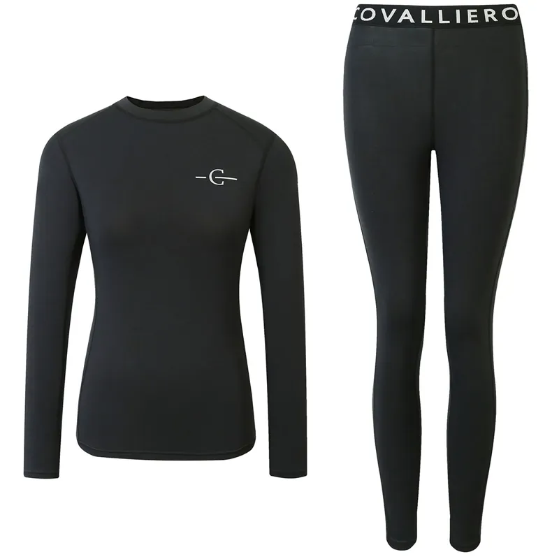 Covalliero Womens Functional Thermal Underwear Set - Black