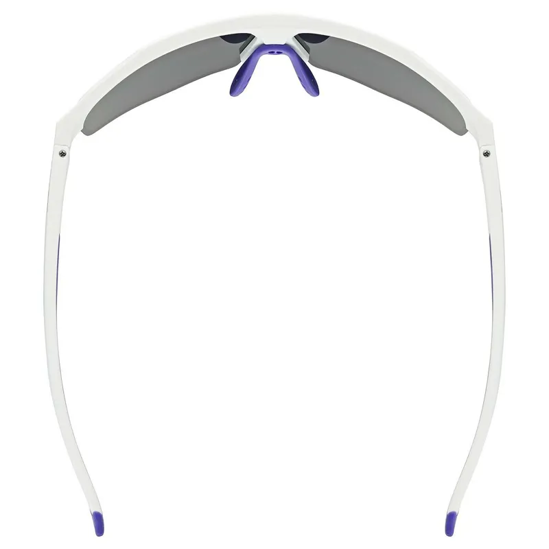 Uvex Axos Set Sunglasses - Matt White/Mirror Purple-4