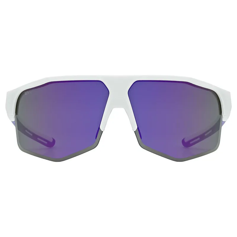 Uvex Axos Set Sunglasses - Matt White/Mirror Purple-1