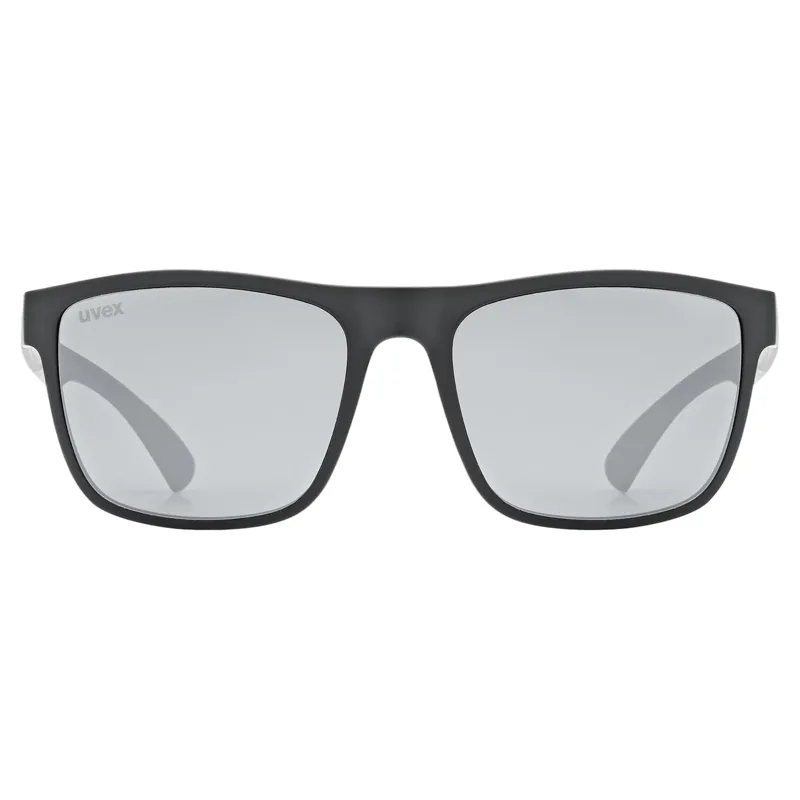 Uvex Rookie Junior Sunglasses - Matt Black/Mirror Silver-1