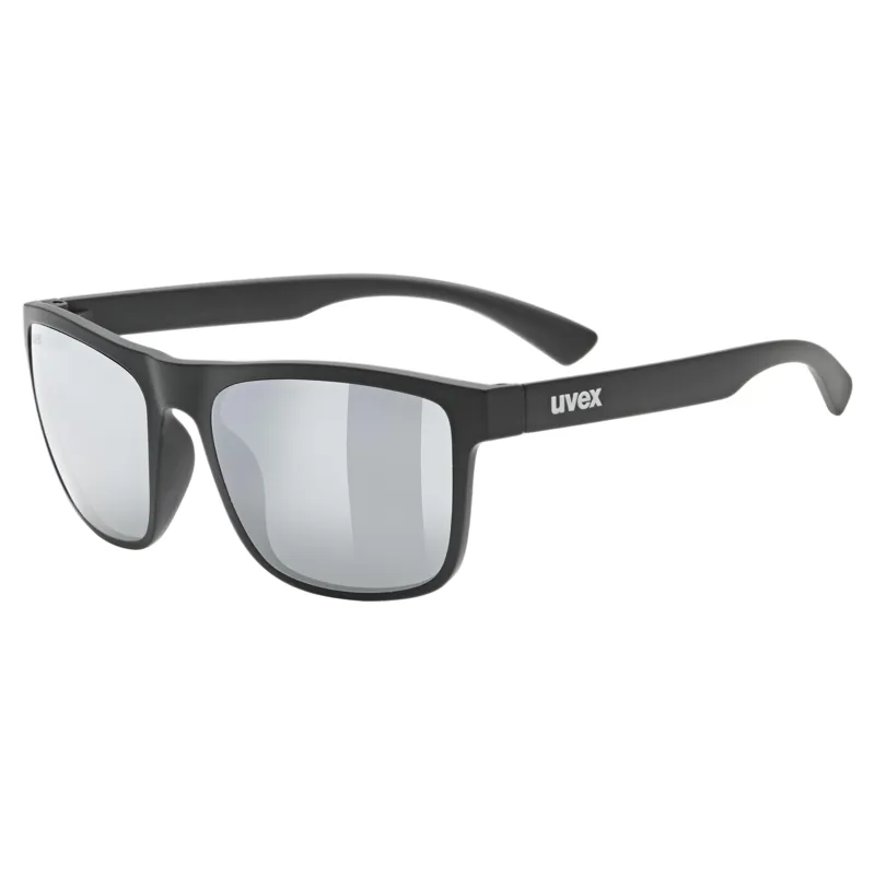 Uvex Rookie Junior Sunglasses - Matt Black/Mirror Silver