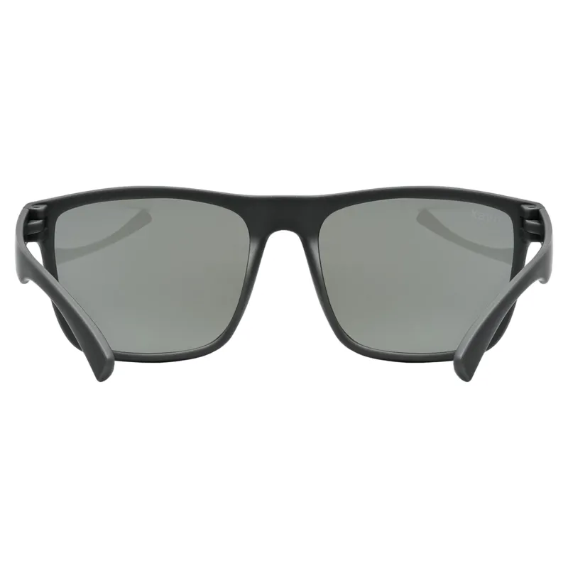 Uvex Rookie Junior Sunglasses - Matt Black/Mirror Silver-3
