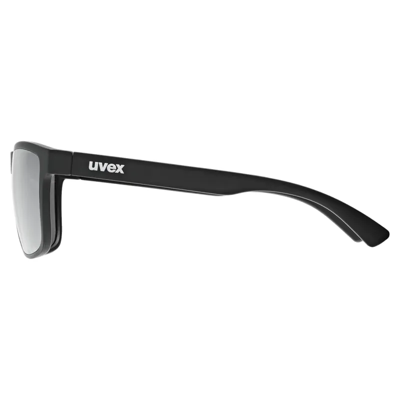 Uvex Rookie Junior Sunglasses - Matt Black/Mirror Silver-2