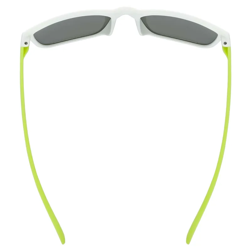 Uvex Rookie Junior Sunglasses - Matt White Lime/Mirror Green-4